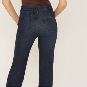 Good American Dark Blue skinny Jeans. Raw hems. Women‎ size 2/26